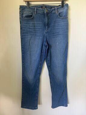Jones New York Signature Lexington Straight Jeans 12 Blue